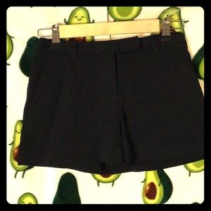 NWOT Express Midi Mid Rise Black Stretchy Shorts